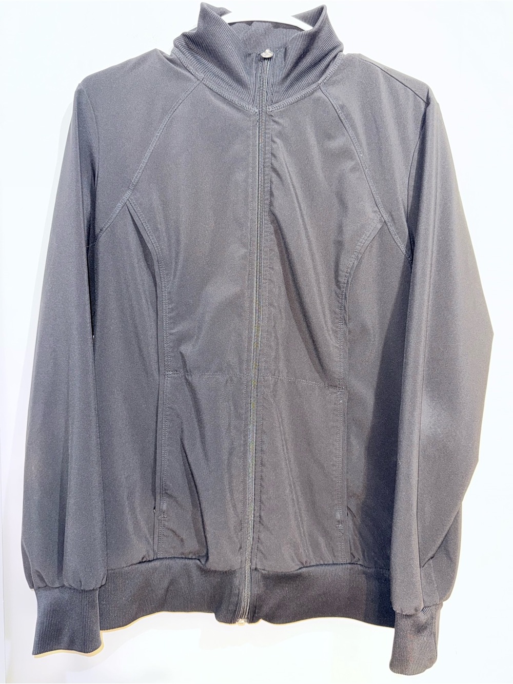 Cherokee Infinity Women's Zip Front Scrub Jacket Black Size Medium EUC